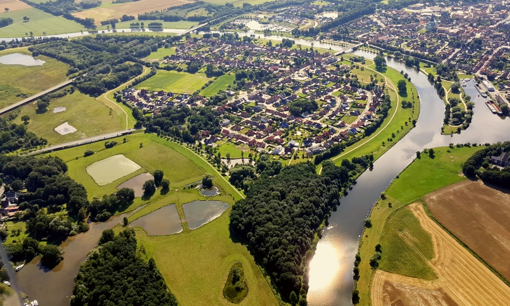 Ortsteil von Haren mit der Ems